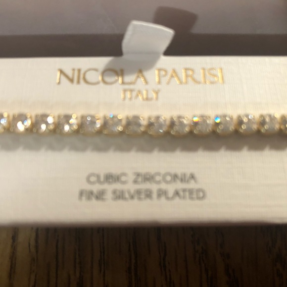 Nicola Paris Cubic Zirconia Fine Silver Plated bracelet - Picture 7 of 7